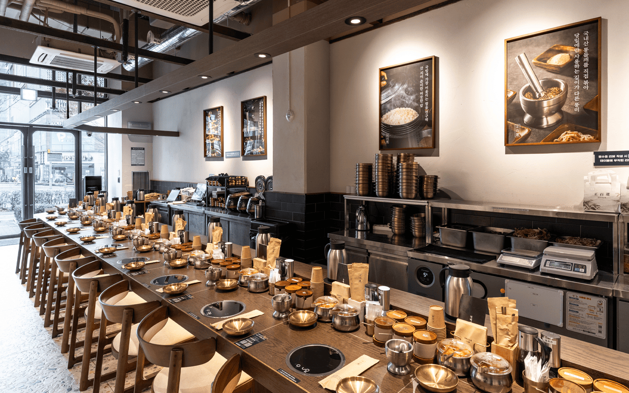 정백선순대 인테리어