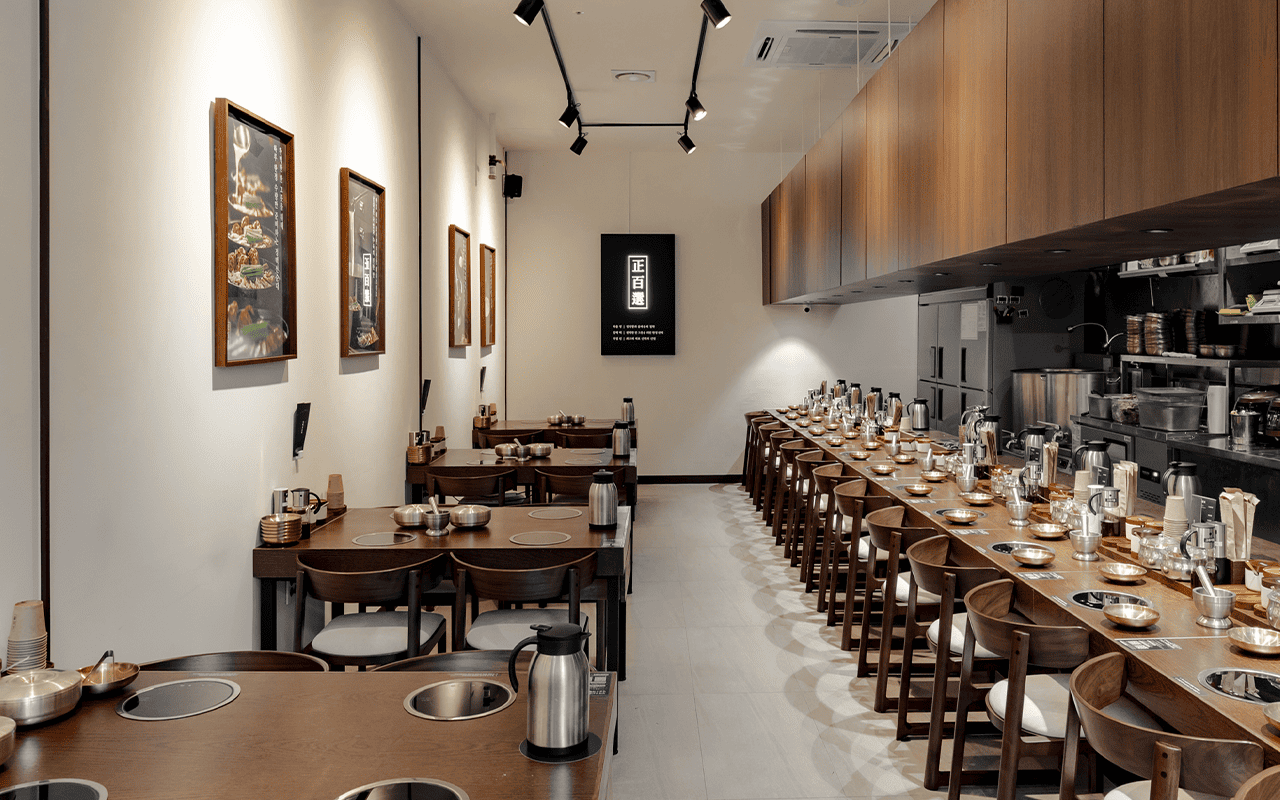 정백선순대 인테리어